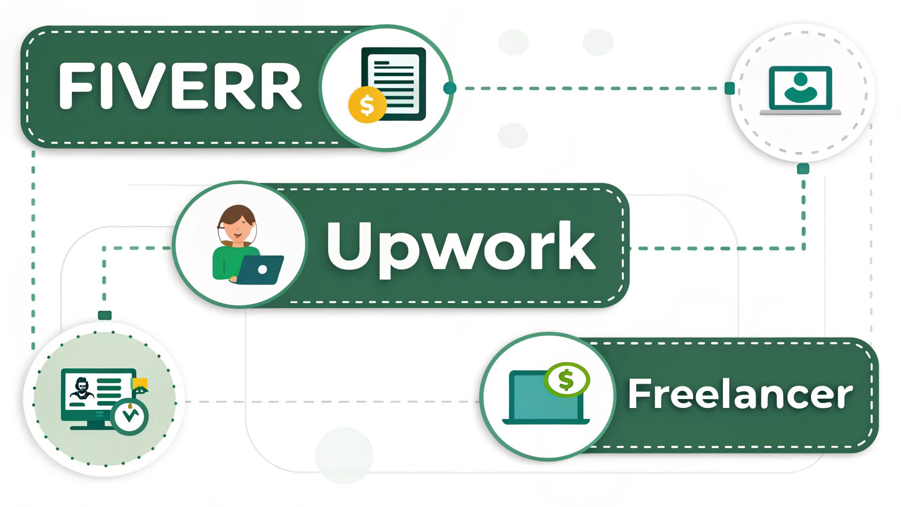 Fiverr vs Upwork vs Freelancer – Which is best for beginners?